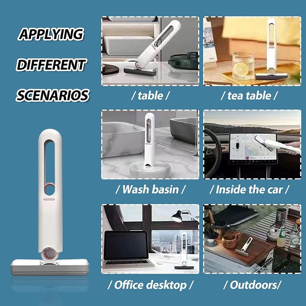 Mini Magic Mop™ – Compact Hands-Free Cleaning Mop with Built-in Wringer | Wet & Dry Use