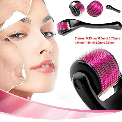 Derma Roller Facial & Hair Therapy – Microneedle Hair Regrowth & Beard Growth Solution