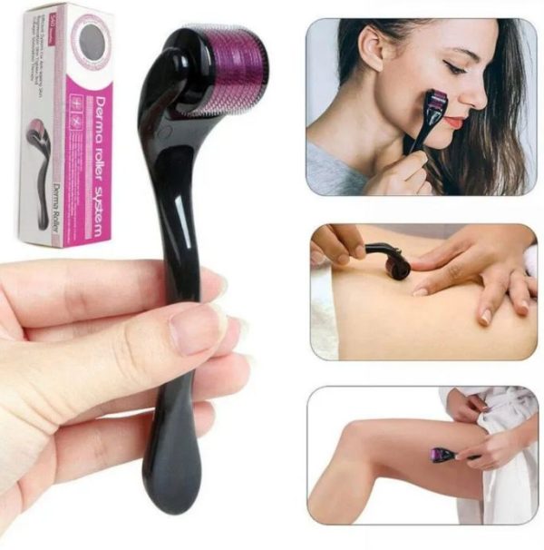 Derma Roller Facial & Hair Therapy – Microneedle Hair Regrowth & Beard Growth Solution