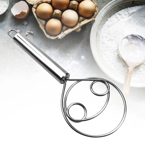 Manual Non-Stick Steel Flour Cream Mixer Beater | Dough Whisk Mixer for Baking, Mixing & Blending