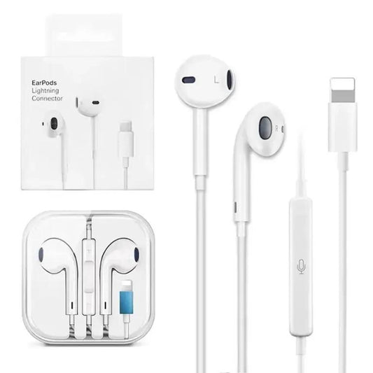 Superior Sound Wired Earphones with Dual Mic – White | Super Bass, Tangle-Free