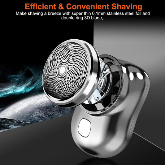 Rotary Blade Unisex Hair Shaver | Cordless, Rechargeable, Waterproof – Black